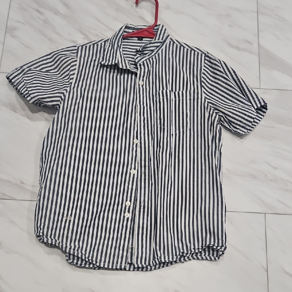 Classic Striped Button Down Shirt for Kids